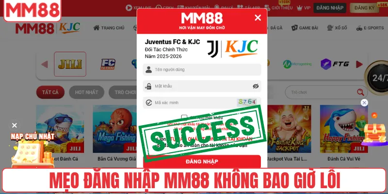 Mẹo đăng nhập MM88 không bao giờ lỗi